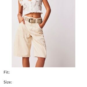 Free People Blue Jean Shorts